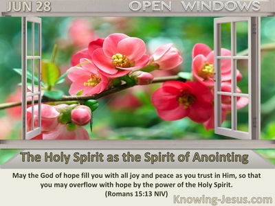The Holy Spirit as the Spirit of Anointing